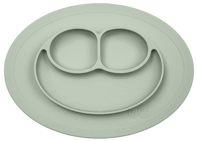 ezpz Mini Mat for 12 Months+ (Sage) - 100% Silicone Baby Plates with Suction and Built-in Placema... | Amazon (US)