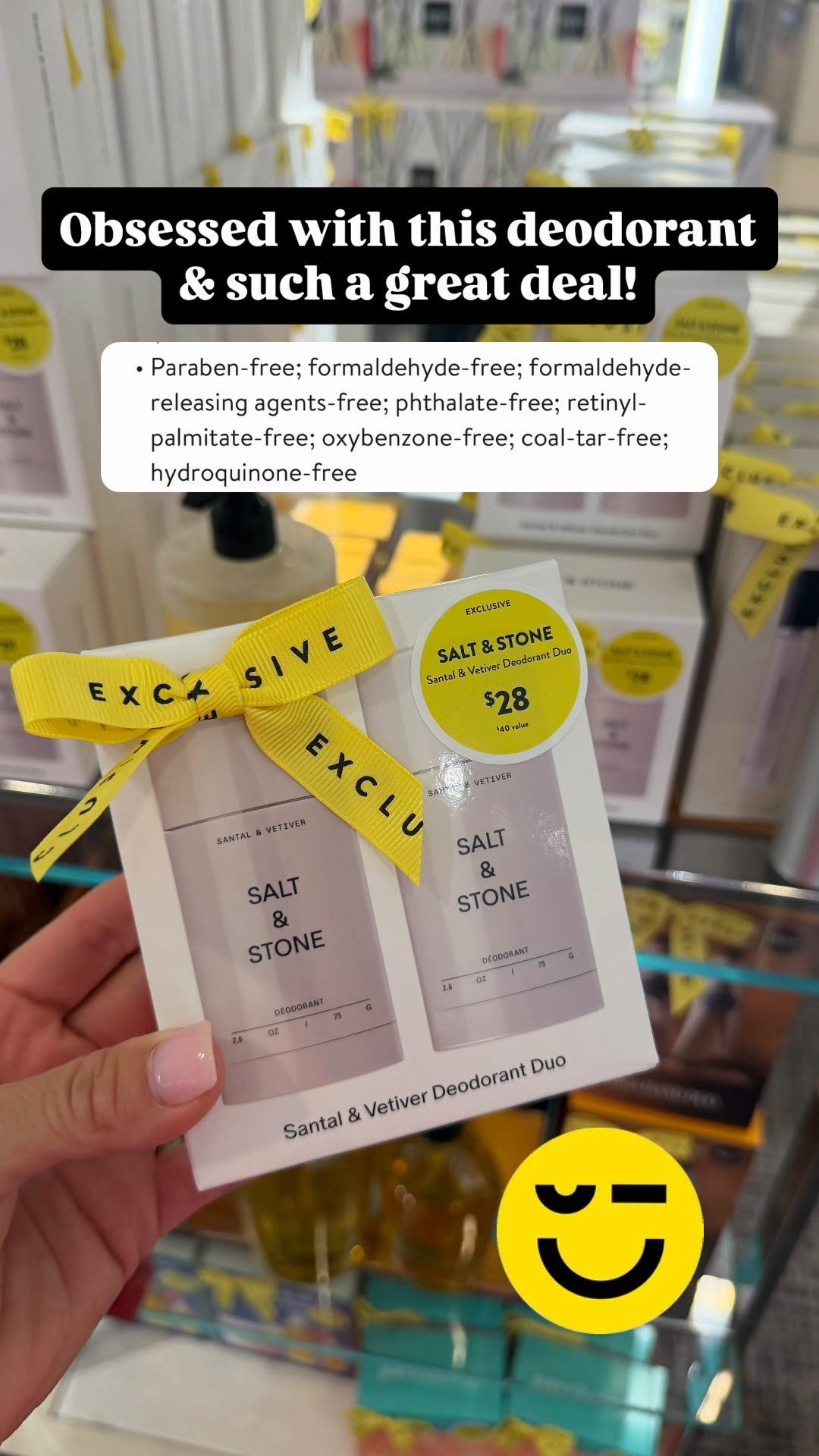 Nordstrom anniversary sale finds - The best clean deodorant!! Smells like heaven and is so good!!! Lasts all deal and this is such a great deal!

#LTKselfcare #LTKfitnessgoals #LTKActive