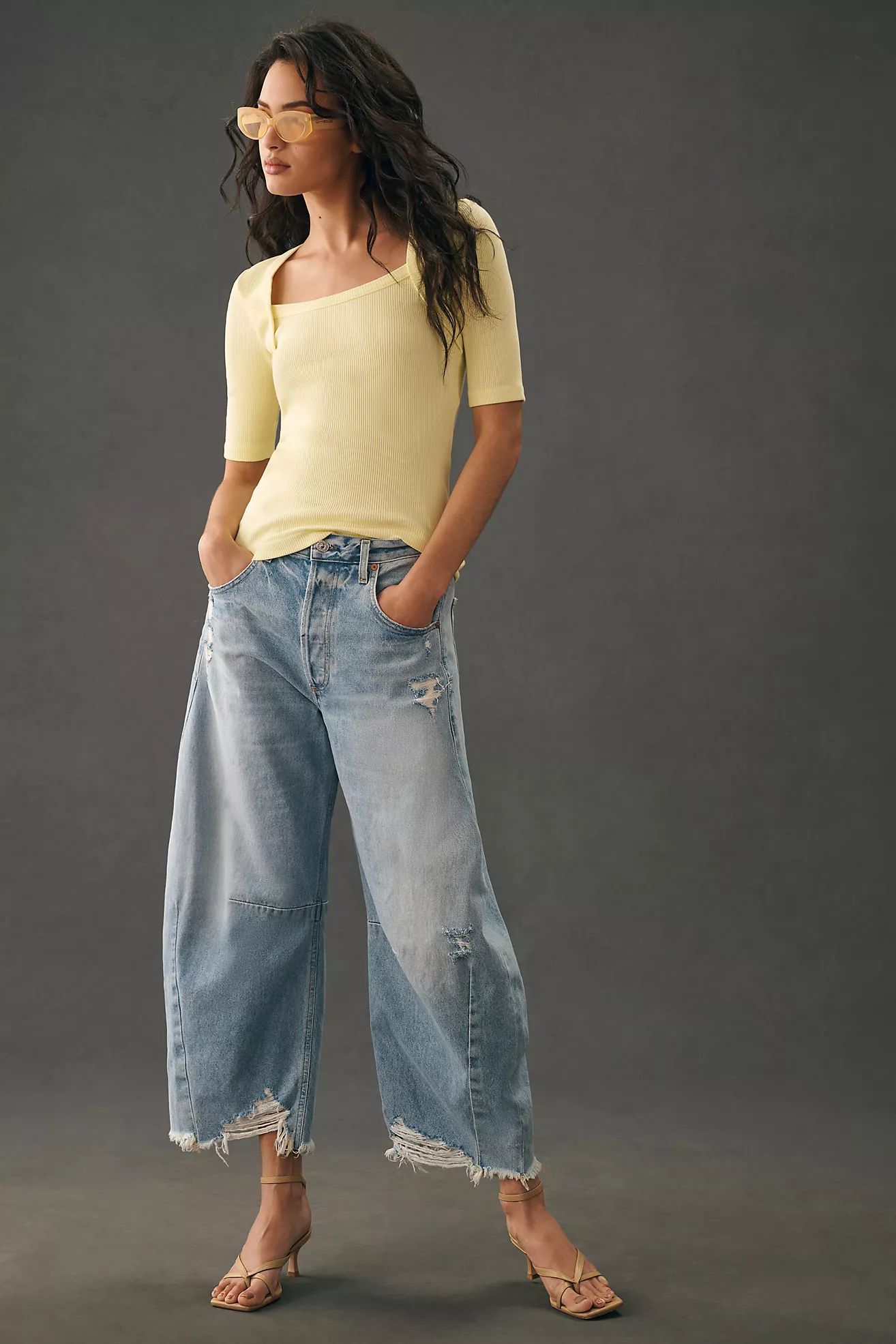 Citizens of Humanity Rigid High-Rise Horseshoe Jeans | Anthropologie (US)