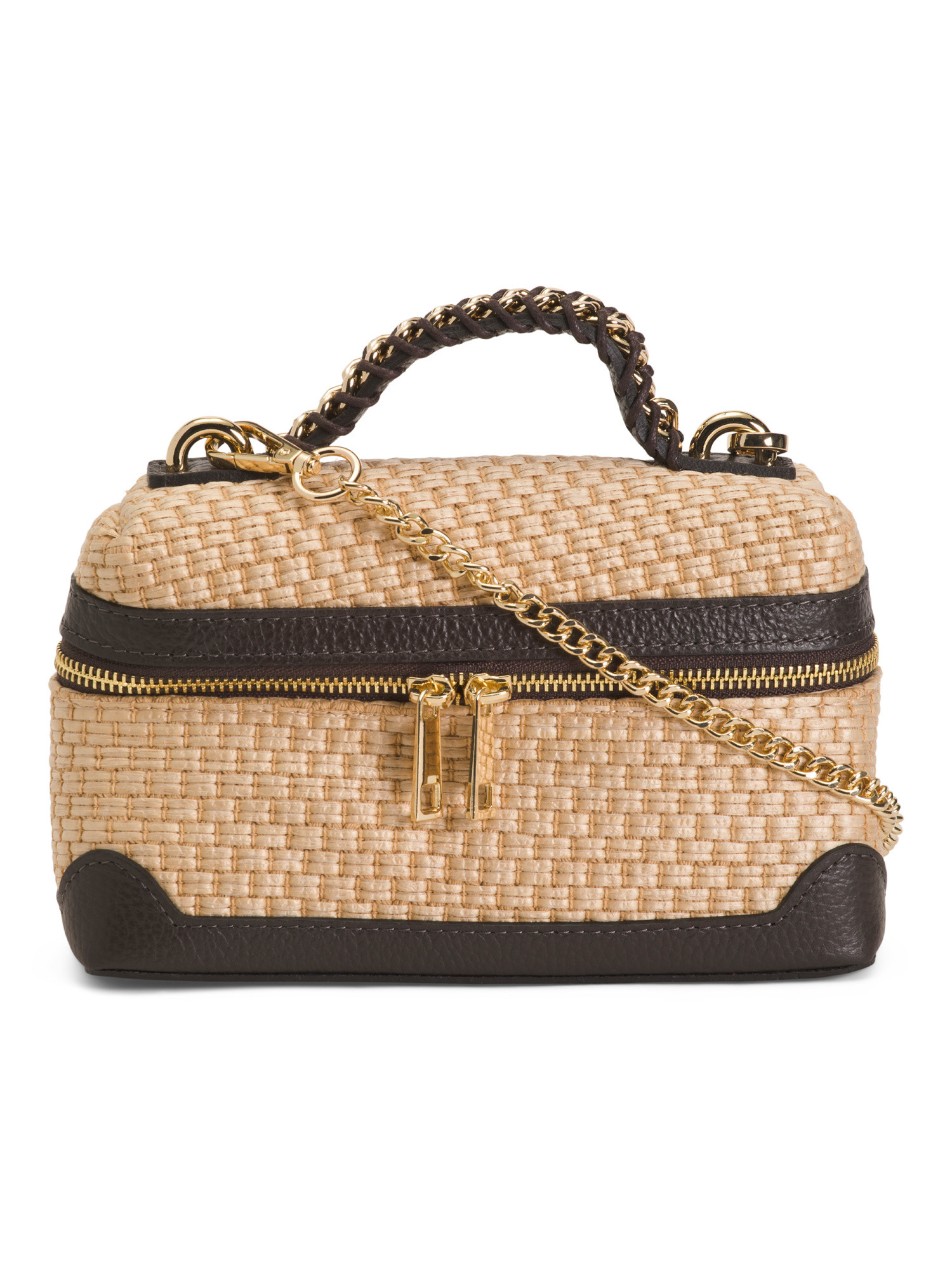 Made In Italy Straw Small Vanity Handbag | TJ Maxx