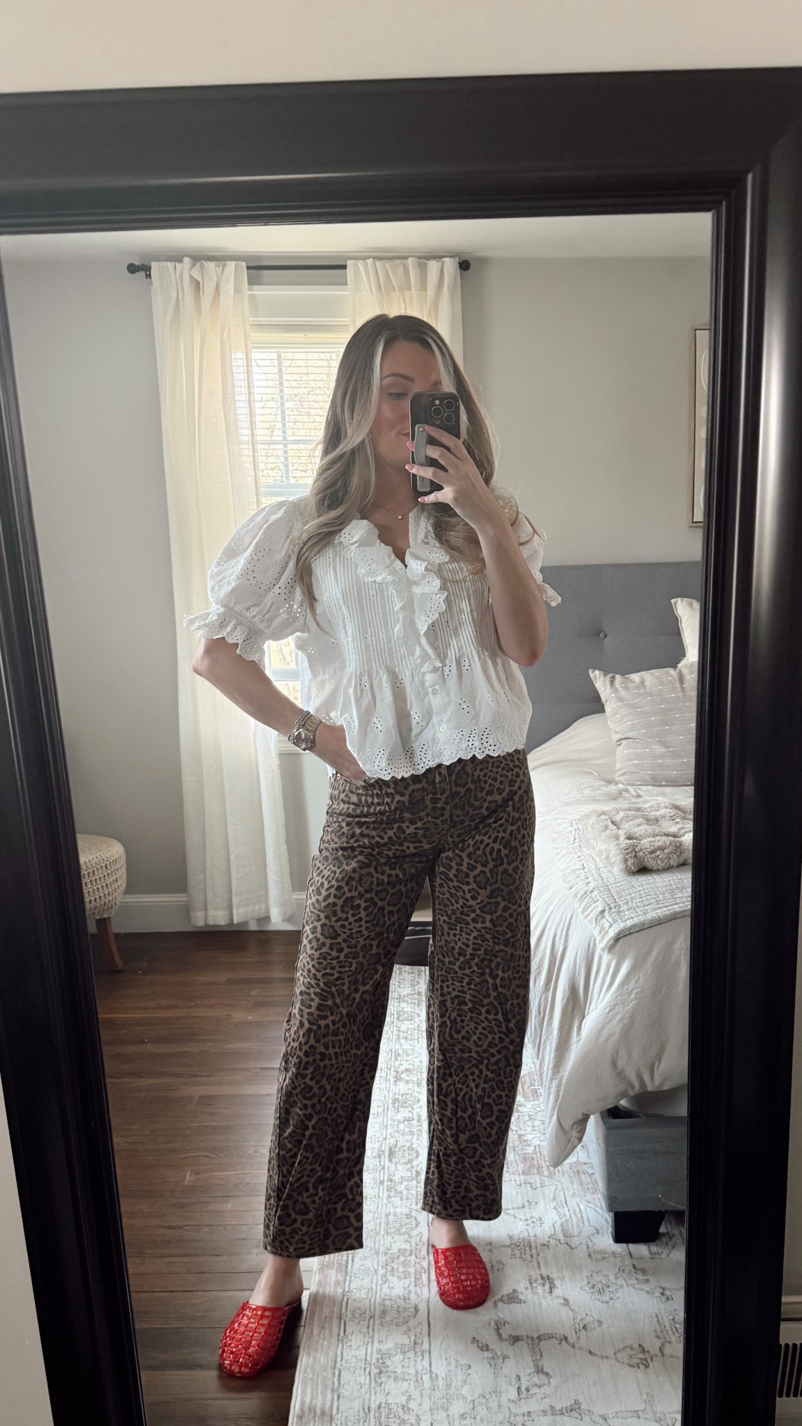 Had a hard time finding the top and jeans but linked similar 🐆❤️

#LTKSaleAlert #LTKootd #LTKgrwm