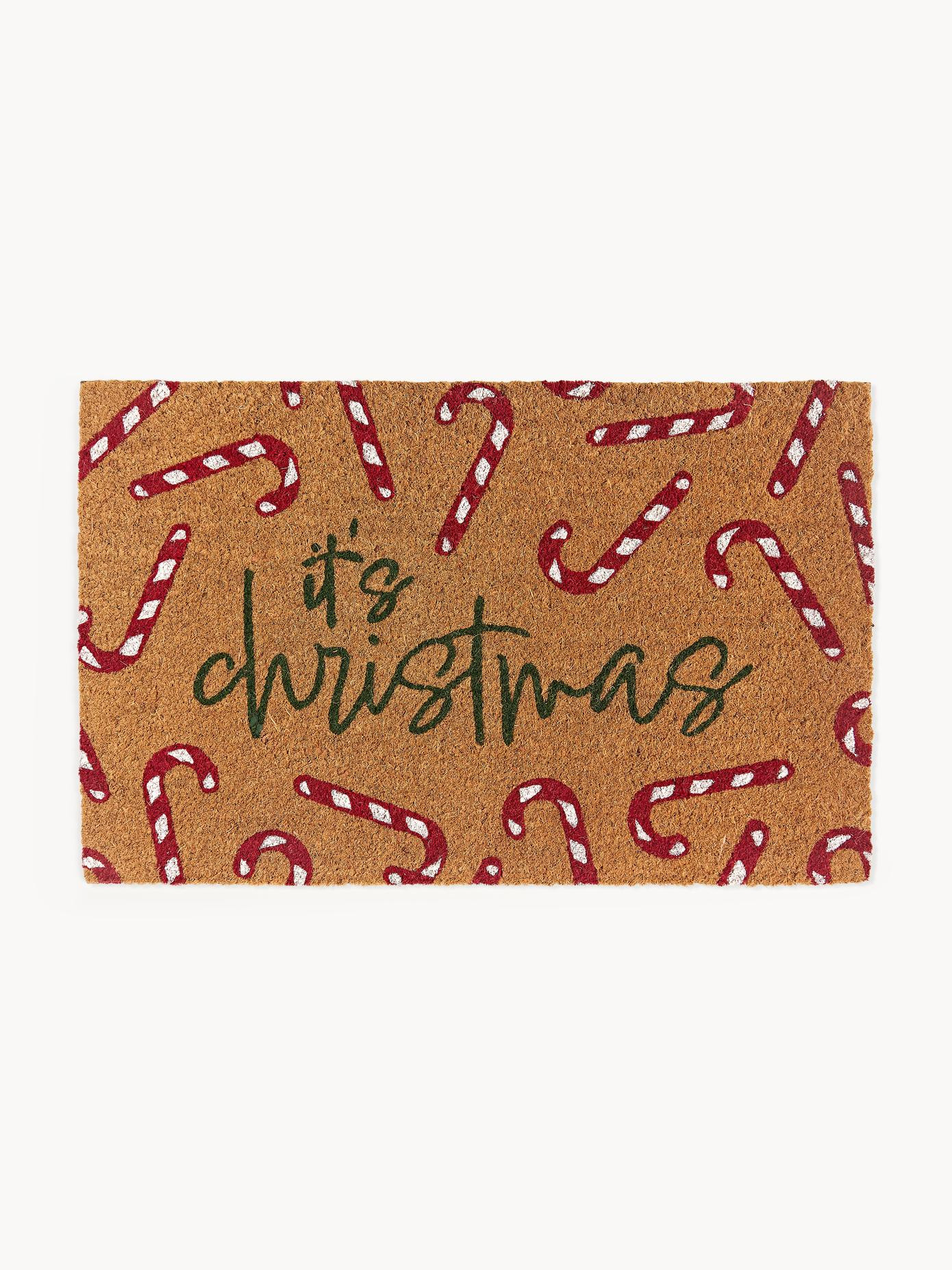 Handgetuftete Fußmatte Anuka mit Weihnachtsmuster | Westwing EU