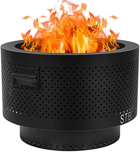 STBoo Smokeless Fire Pits for Outside with Portable Carrying Storage Bag, 20x14 Inch Firepits Out... | Amazon (US)