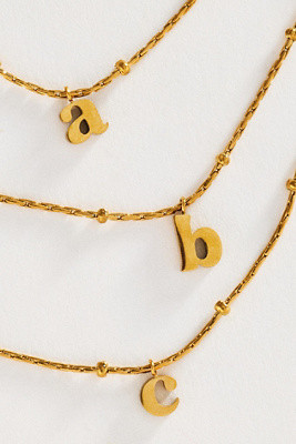 Water-Resistant Monogram Necklace | Anthropologie (US)