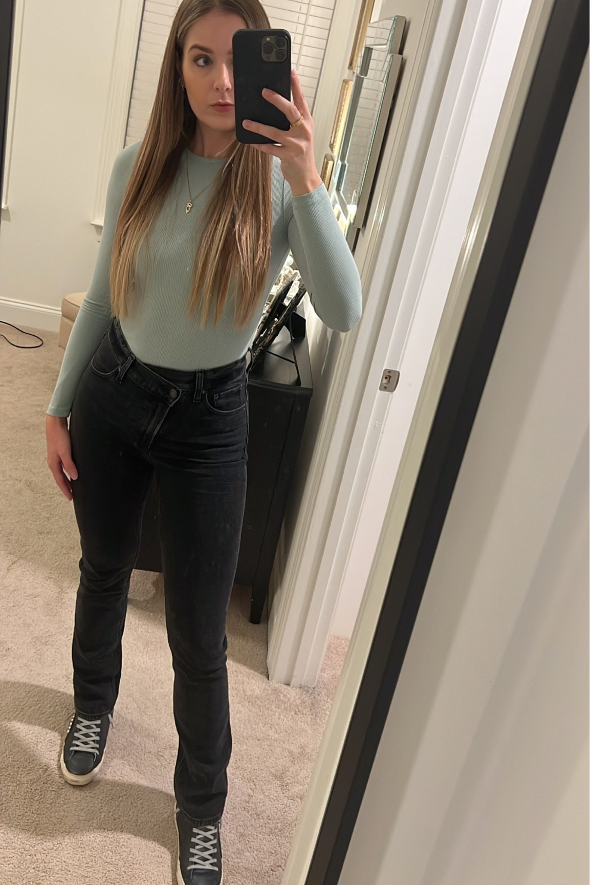 We love an asymmetrical waistline on a pant!! 🖤 Asymmetrical waistlines add an elevation element to your look ✨

#LTKunder100 #LTKstyletip #LTKFind