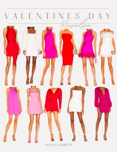 Love this mix of White, Red and pink Valentine’s Day dresses from Revolve! 

#LTKstyletip #LTKSeasonal