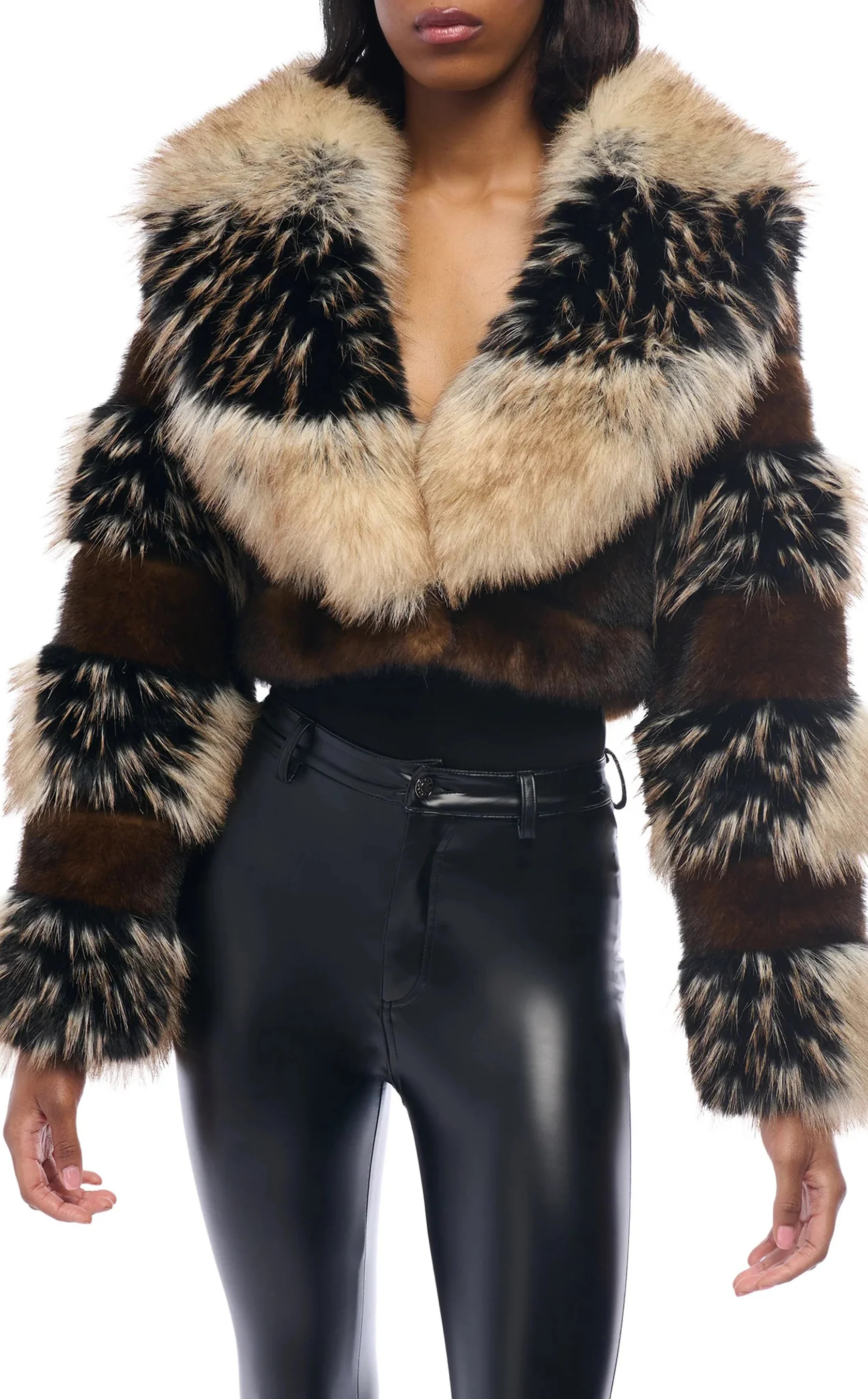 PORTIA-FUR FAUX FUR JACKET | Azalea Wang