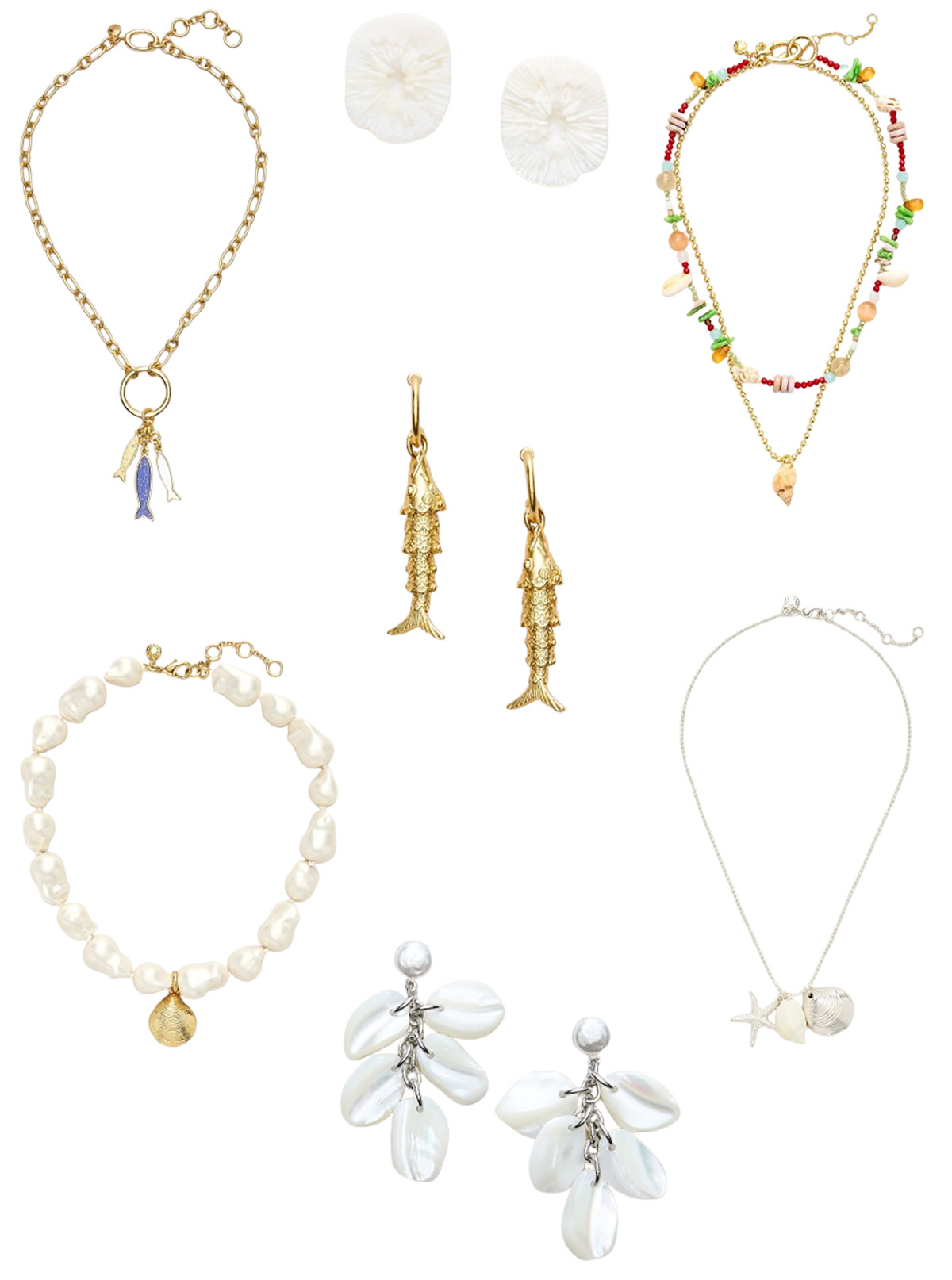 J Crew summer jewelry

J.Crew leans heavily into a refined, “maritime heirloom” aesthetic with this stunning collection of summer jewelry. I like to think of it as a blend of whimsical seaside elements with classic New England sophistication. The collection perfectly captures the elevated nautical and eclectic charm trends, balancing substantial, structured elements like thick gold chains and chunky, oversized baroque pearls with delicate, playful details. 

 #LTKSeasonal #LTKSaleAlert