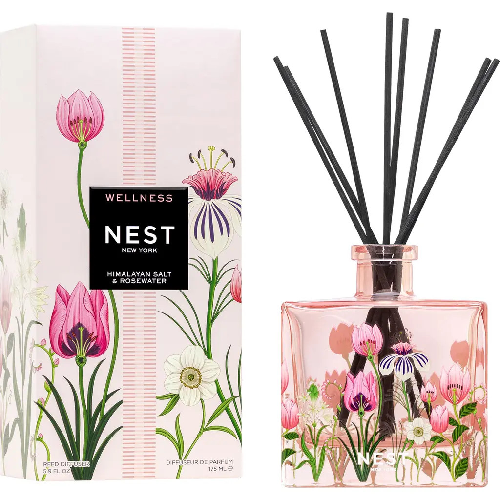 NEST New York Himalayan Salt & Rosewater Decorative Reed Diffuser at Nordstrom, Size 5.9 Oz | Nordstrom