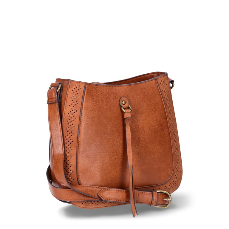 The Pioneer Woman Patricia Women's Hobo Bag, Cognac | Walmart (US)