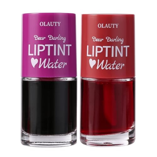 Water Lip Tint Red Grapefruit/Grape,korean Lip Tint Stain Natural Moisturizing& Non-sticky,Lip/Eye/Cheek 3 in 1 Lip Gloss，Smudge-proof & Lightweight,Vivid Color | Amazon (US)