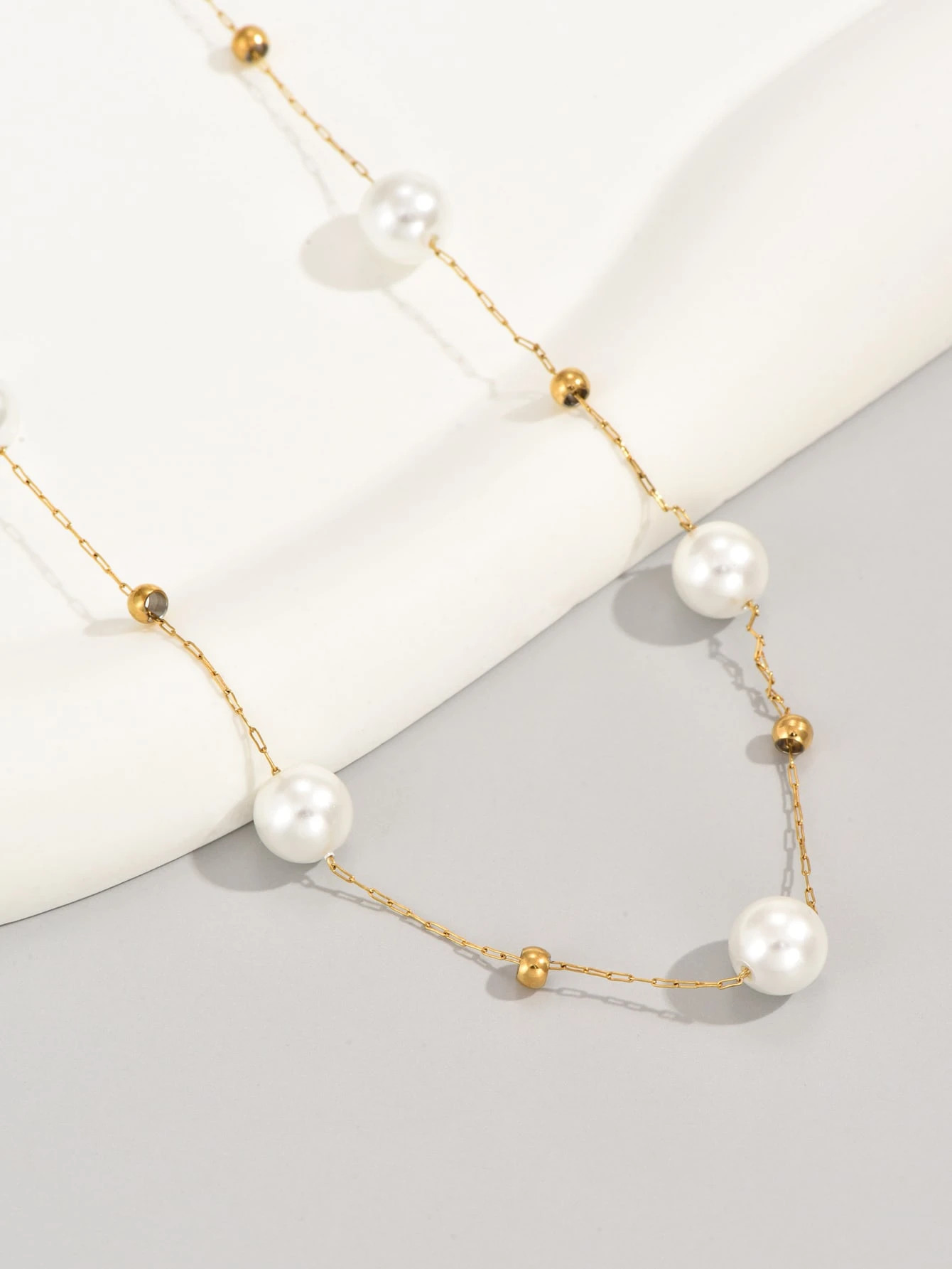 Faux Pearl Decor Necklace | SHEIN