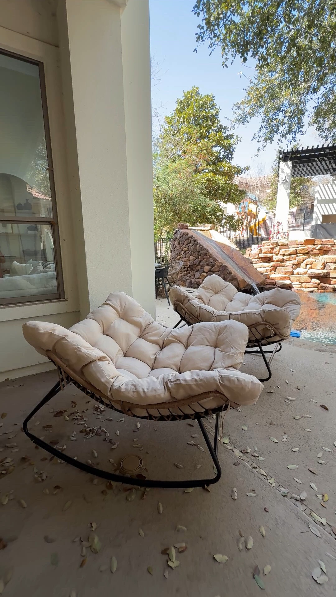 Outdoor rocking chairs are so comfy for the baby to fall asleep in - so perfect for your home!

#LTKmomlife #LTKHome