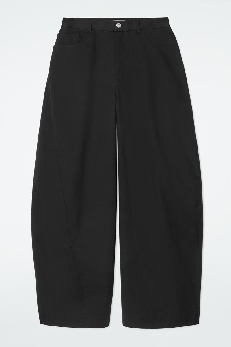 Deconstructed Cotton Barrel-Leg Pants | COS (US)