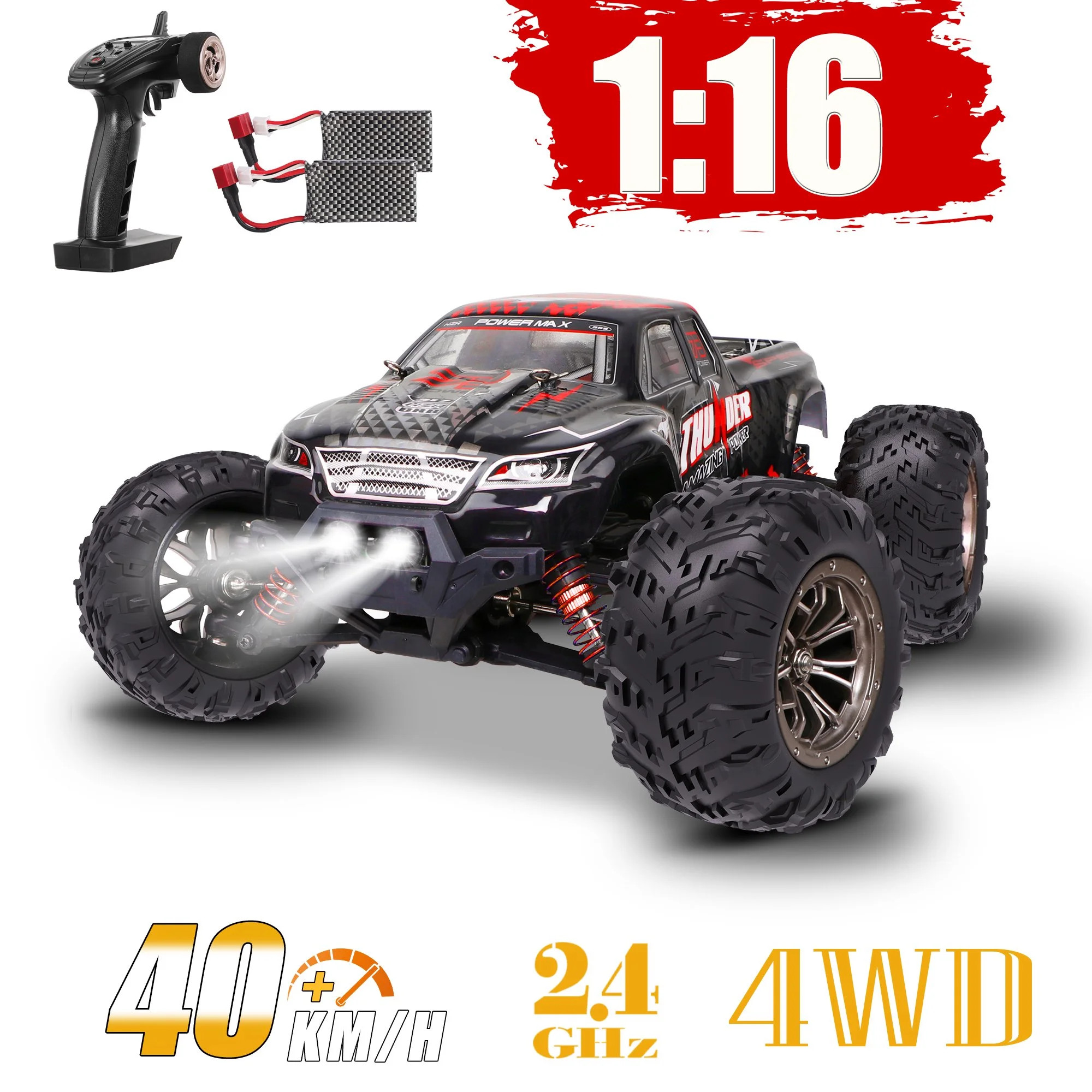 Beefunni RC Cars Remote Control Car for Boys, 2.4 GHZ High Speed Racing Car, 1:16 RC Trucks 4x4 O... | Walmart (US)