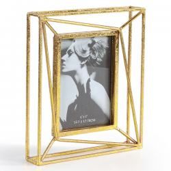 Danya B. DS057 Sparkling Gold Geometric 5 x 7 Photo Frame | Unbeatable Sale