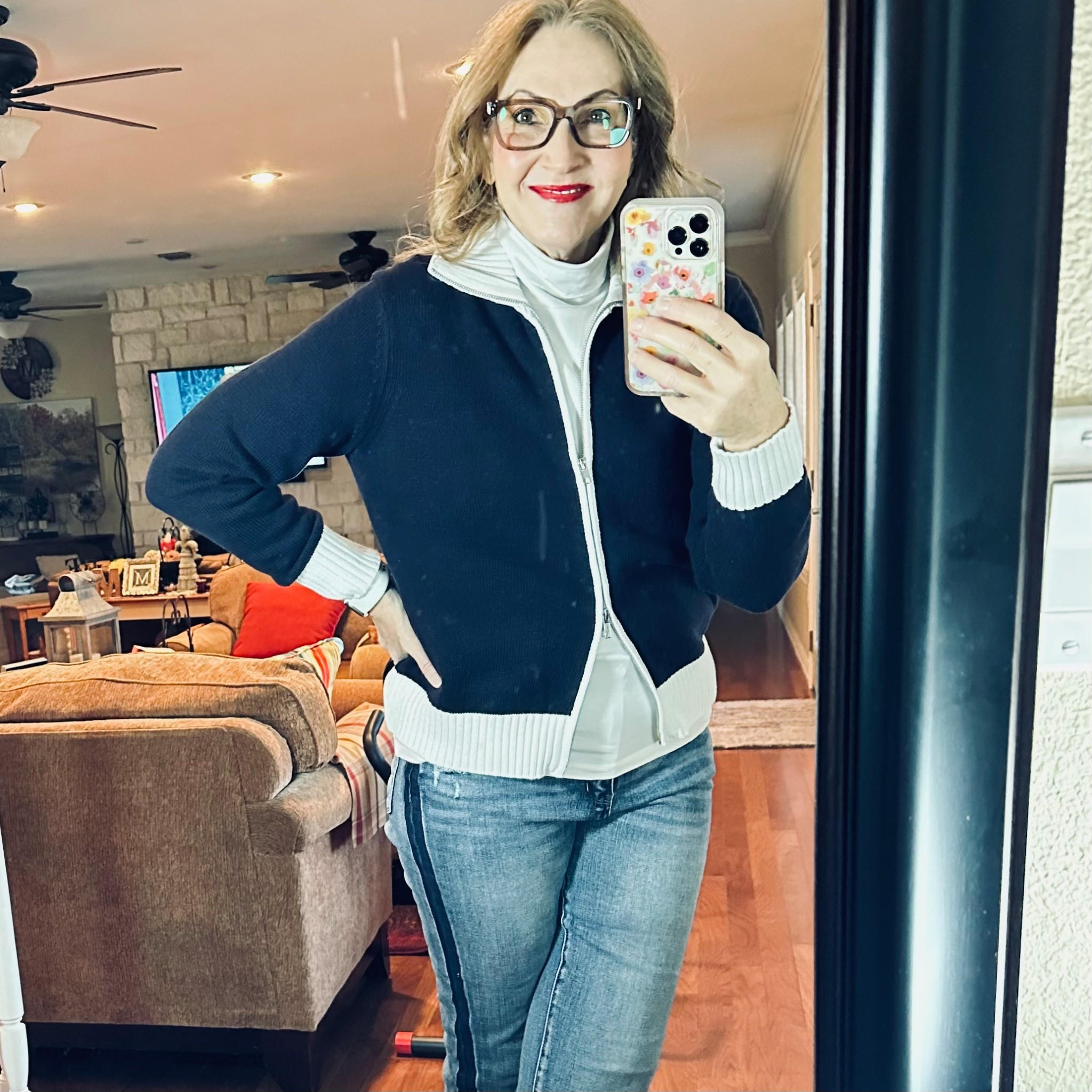 Great classic sweater…
Double zips from top and bottom
Midweight fabric
Will transition easily to spring
Machine wash and dry

#LTKActive #LTKSeasonal #LTKMidsize