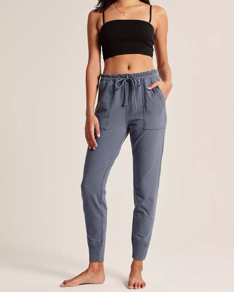Womens High Rise Joggers | Womens Bottoms | Abercrombie.com | Abercrombie & Fitch US & UK