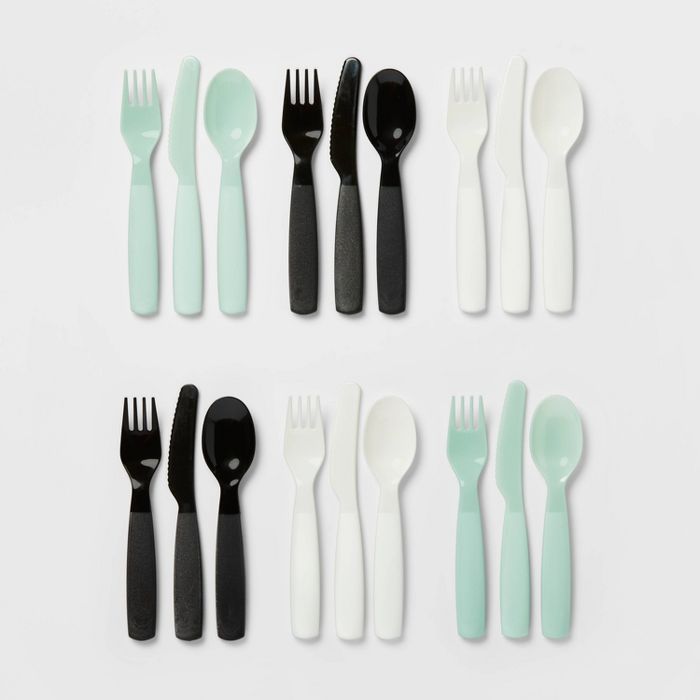 18pc Plastic Kids&#39; Silverware Set - Pillowfort&#8482; | Target