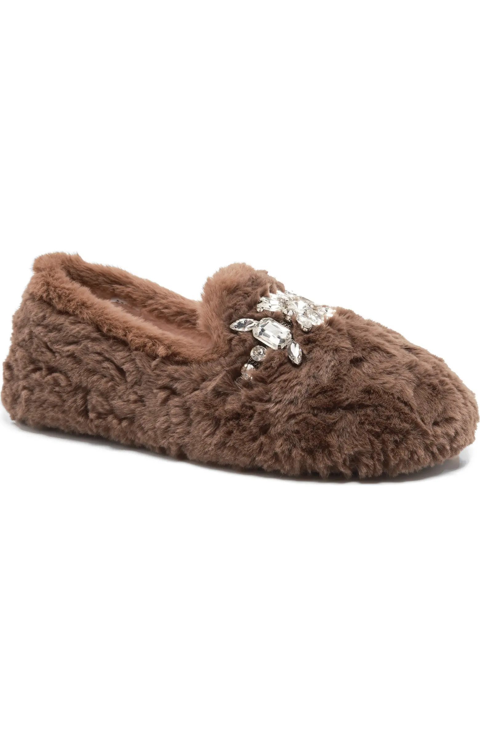 Slumber Party Faux Fur Loafer Slipper (Women) | Nordstrom
