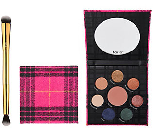 tarte Fall Feels Eye & Cheek Palette with Brush Set | QVC