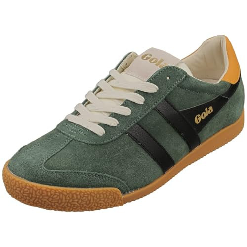 Gola Men's Elan Sneaker, Evergreen/Black/Dark Sun, 9.5 | Amazon (US)