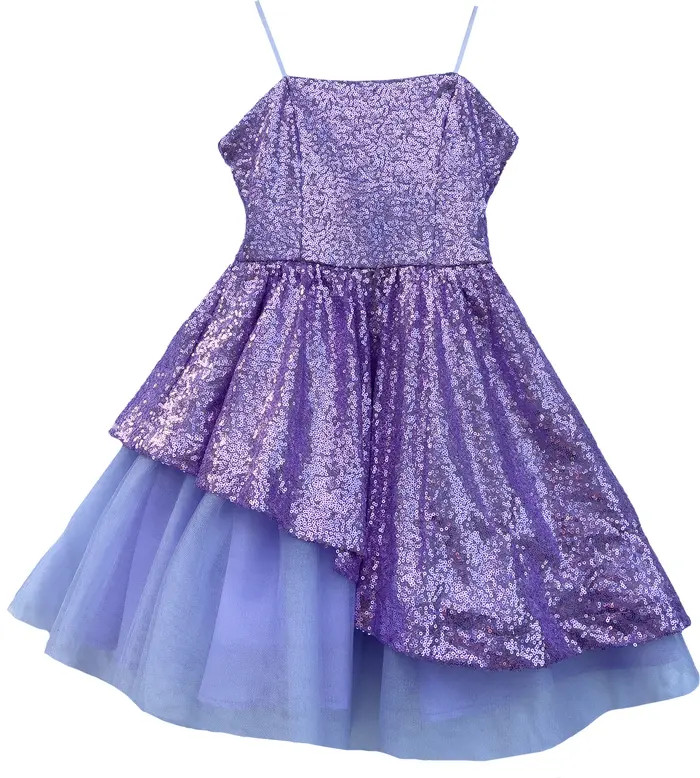 Un Deux Trois Kids' Peekaboo Sequin Party Dress | Nordstrom | Nordstrom