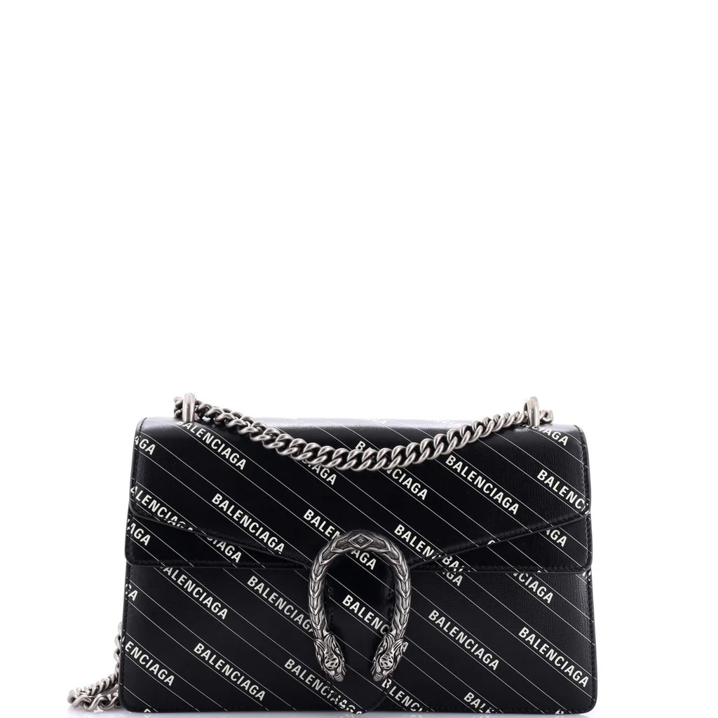 x Balenciaga The Hacker Project Dionysus Bag Logo Printed Leather Small | Rebag