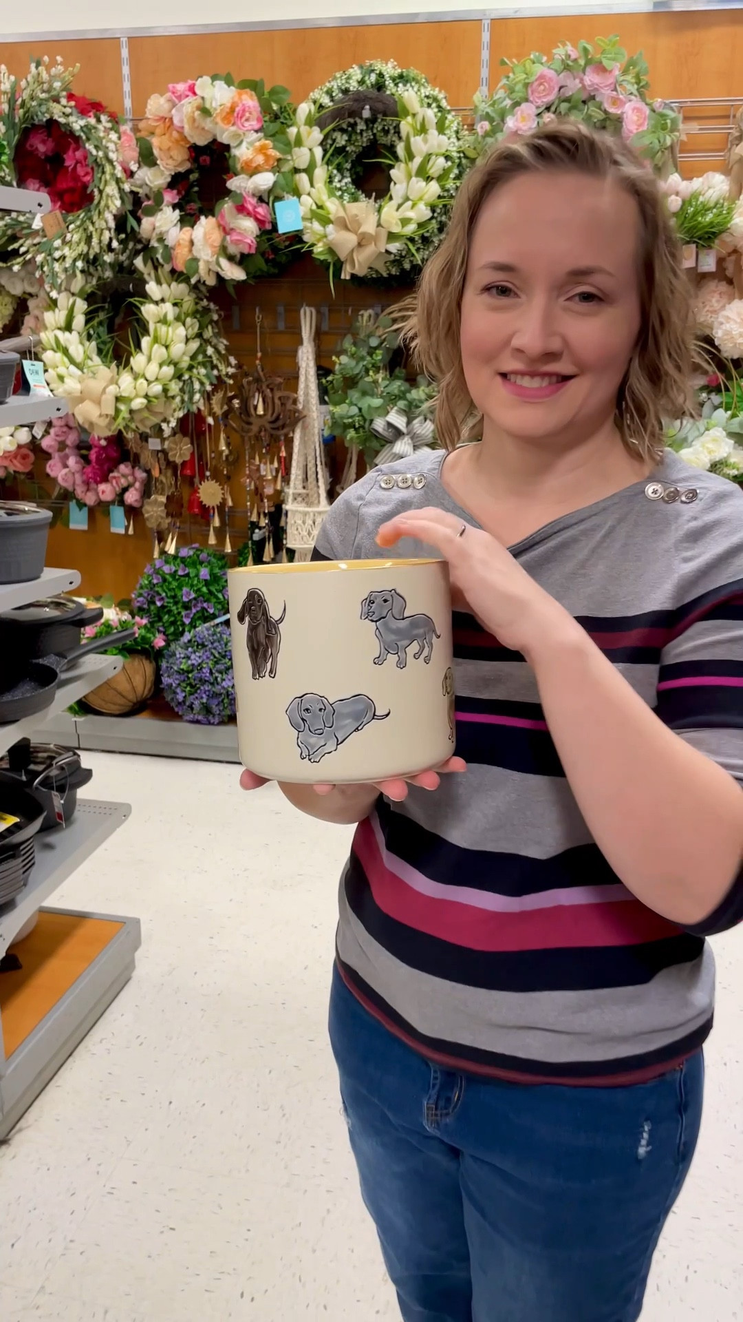 #doxiefinds at tjmaxx this weekend. Dachshund planter and adorable dachshund coffee mugs. ❤️🐾☕️ 
#doxiefinds #dachshundmom 

#LTKOver40 #LTKGiftGuide #LTKHome