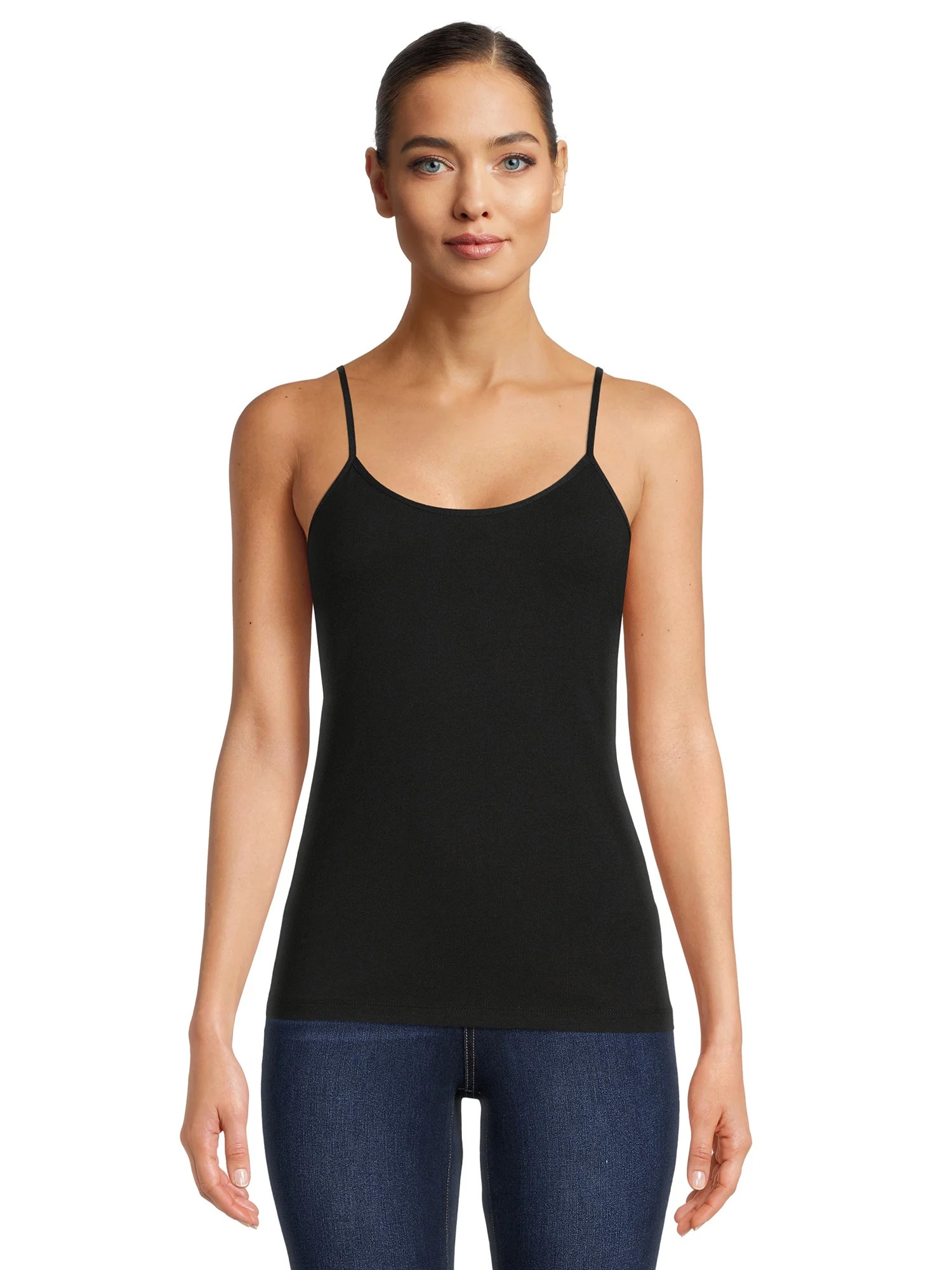 Time and Tru Women's Cami with Adjustable Straps, Sizes XS-XXXL | Walmart (US)