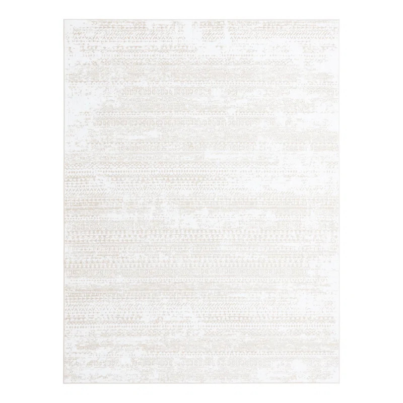 Ardussi Performance Snow White/Brown Rug | Wayfair North America