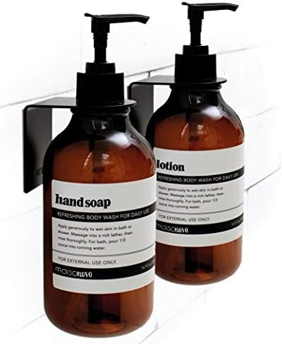 MaisoNovo Shampoo and Conditioner Dispenser for Shower Wall - Drill Free Wall Soap Dispenser with Wa | Amazon (US)