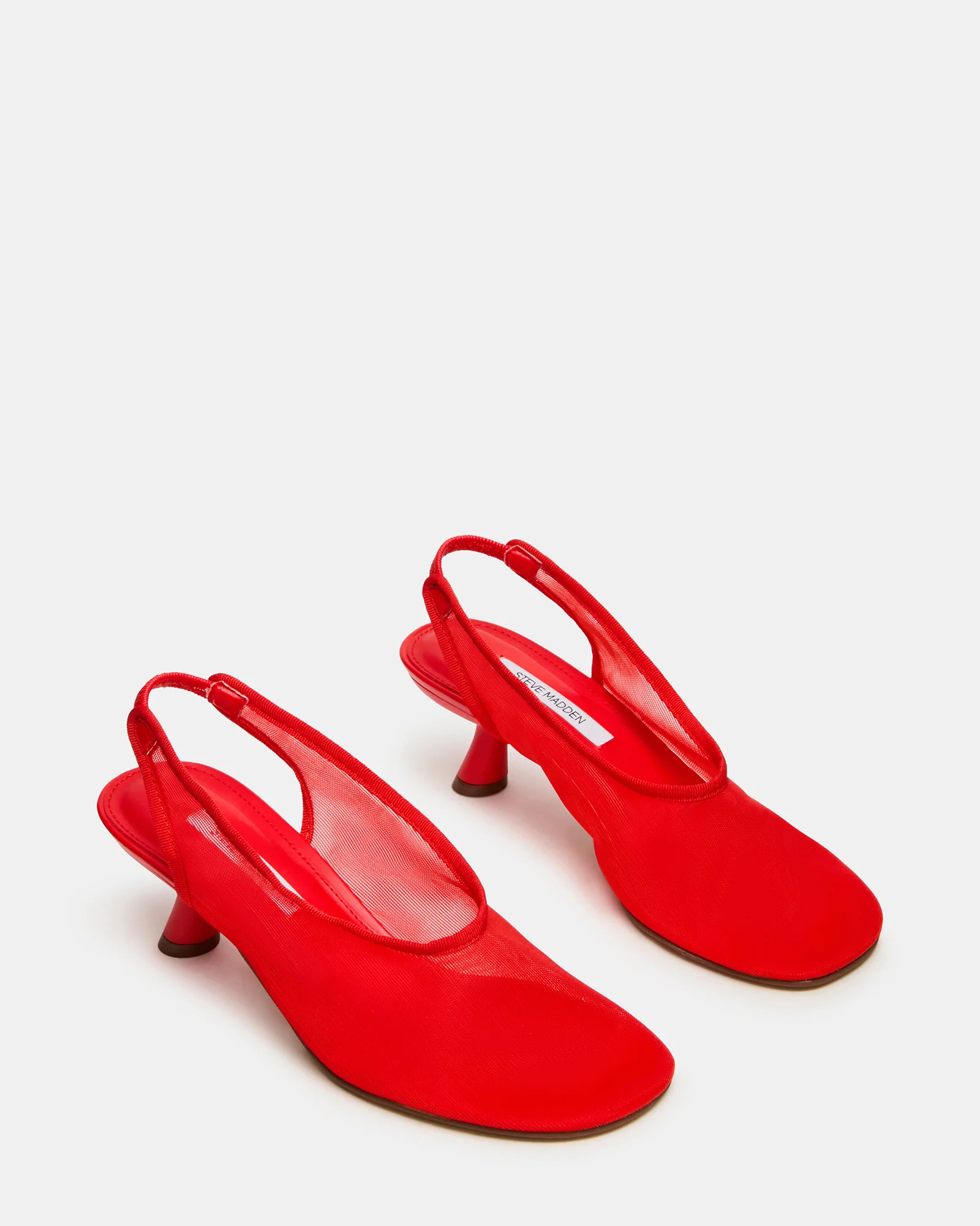 XTRA Red Mesh Slingback Women's Kitten Heel | Steve Madden (US)