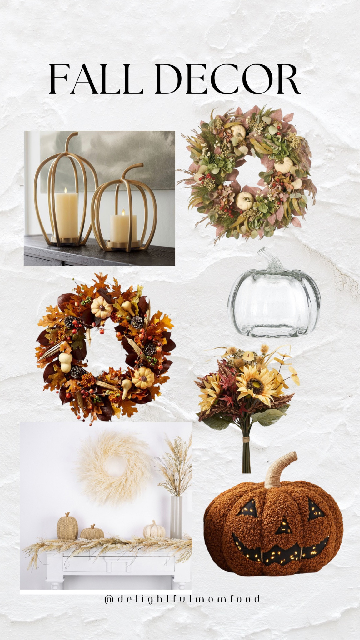 Fall decor ideas for the home.

Wreath, fall, home decor, fall decorating ideas, pumpkins, pumpkin, wreath, candle, candle holders, faux flowers, glass pumpkin, light-up pumpkin, pottery barn #halloween #thanksgiving

#LTKhome #LTKSeasonal #LTKHoliday