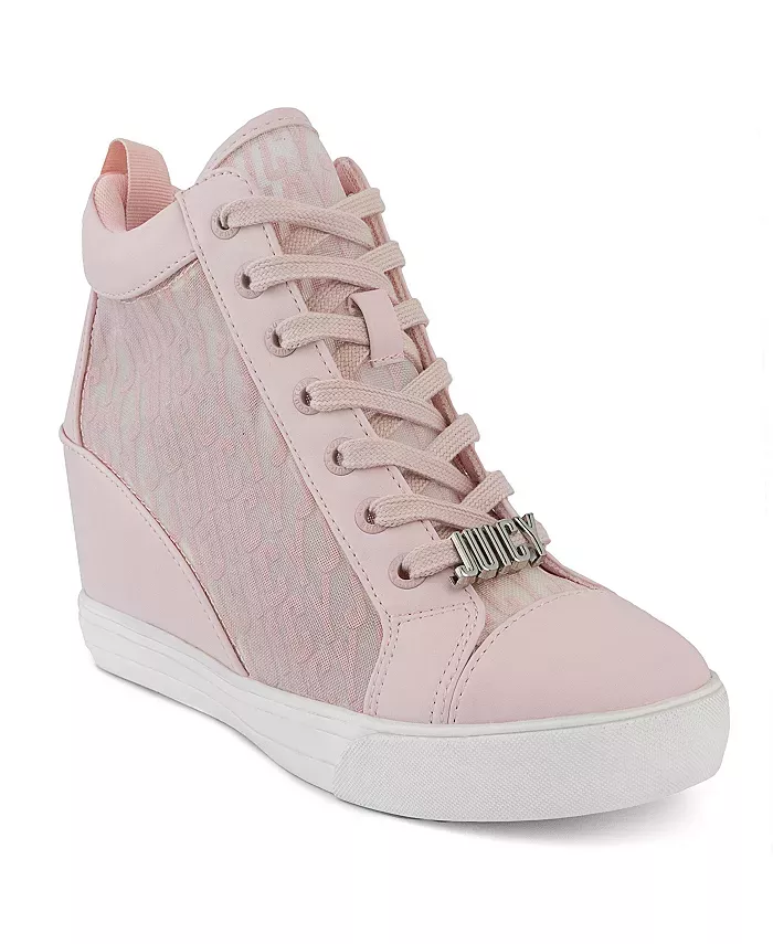 Blush hotsell wedge sneakers