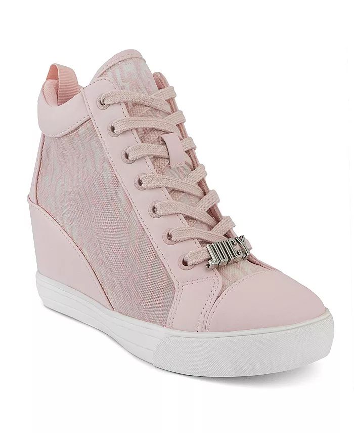 Juicy Couture Women's Jorgia Wedge Lace-Up Sneakers & Reviews - Athletic Shoes & Sneakers - Shoes... | Macys (US)