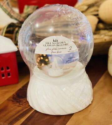 Target Bullseyes Playground fill your own snow globe glass White base NWT 2021  | eBay | eBay US