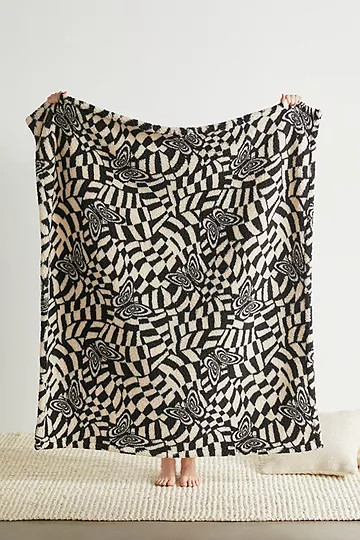 Butterfly Sherpa Throw Blanket | Urban Outfitters (EU)