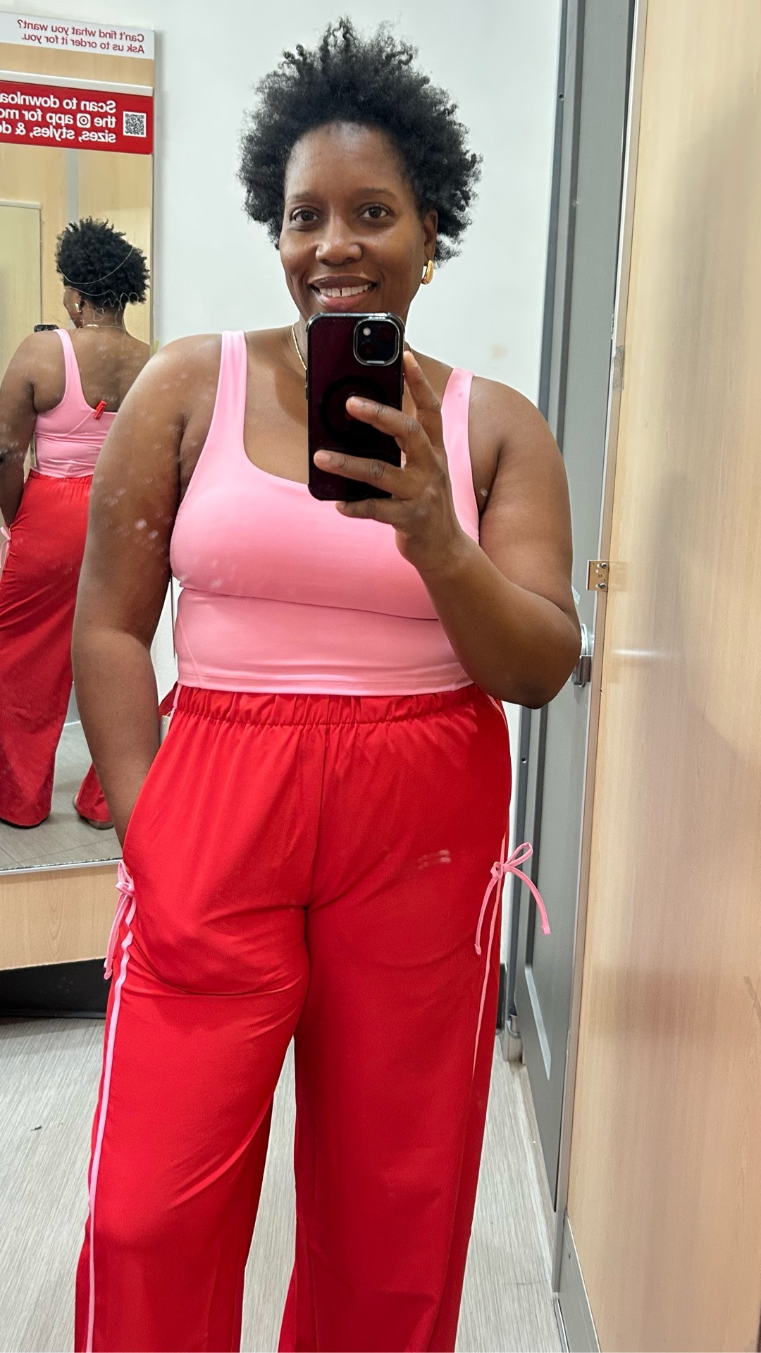 Valentines Day Casual Outfit
Midsize/Midsize gals |midsize fashion | red and pink pants |pink top 


#LTKMidsize