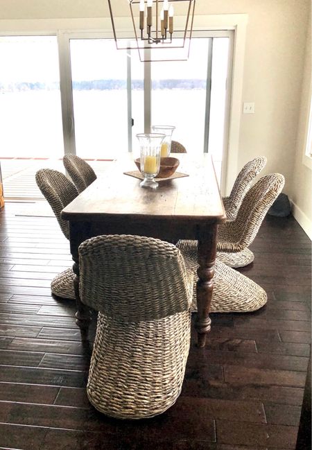 I’m so excited about the new Portia indoor outdoor dining chairs at the lake house! The modern design is the perfect punch against the traditional farmhouse dining table. I can’t wait to add window treatments next!
kimbentley home decor dining room indoor outdoor dining chairs, kimbentley, dining room decor, Scout & Nimble


#LTKhome #LTKsalealert #LTKover40