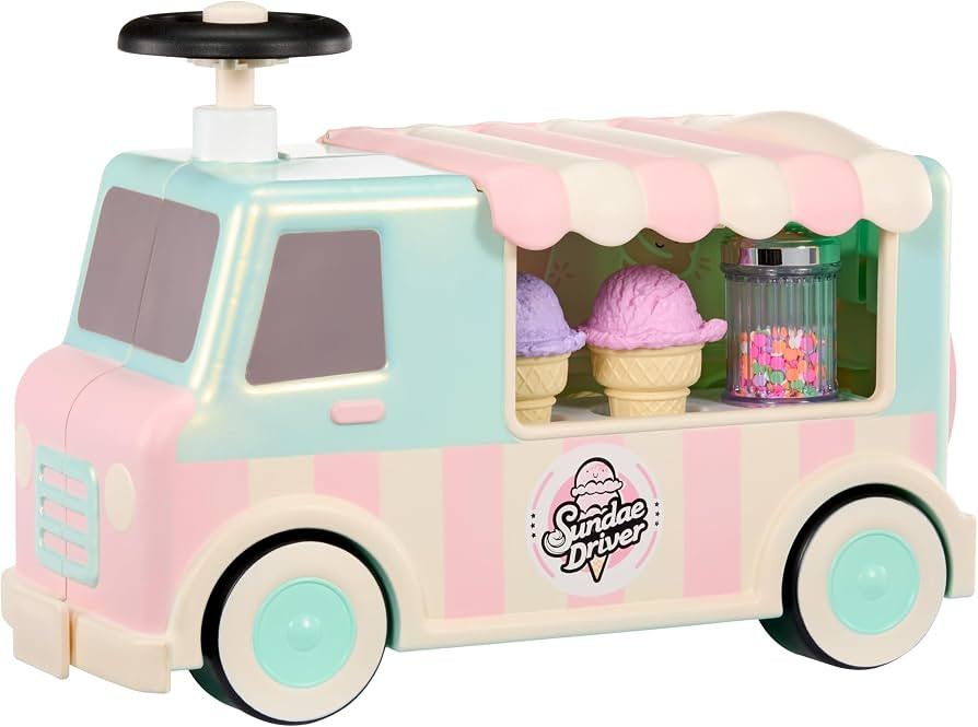 Little Tikes Sweet Spaces Ice Cream Scoot ‘n Serve, Ride-On, Indoor and Outdoor Play, Boys and Girls Ages 1-3 Years | Amazon (US)