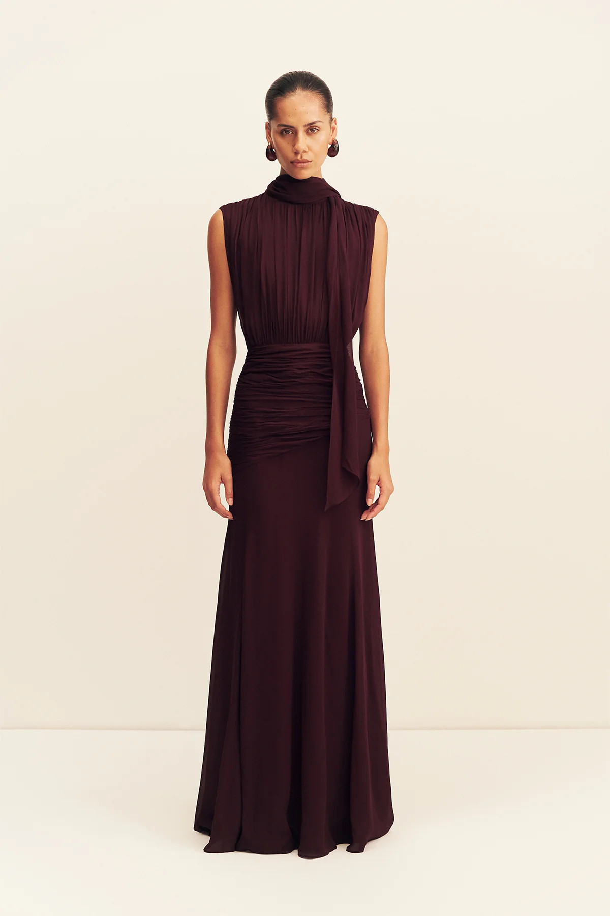 Amina Scarf Neck Maxi Dress | Wine Tasting | Dresses | Shona Joy | Shona Joy