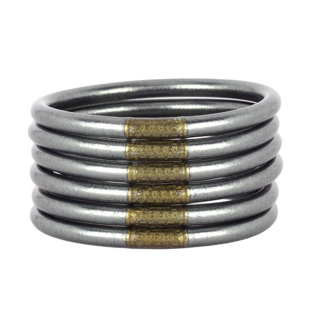 Graphite All Weather Bangles® (AWB®) - Serenity Prayer | BuDhaGirl