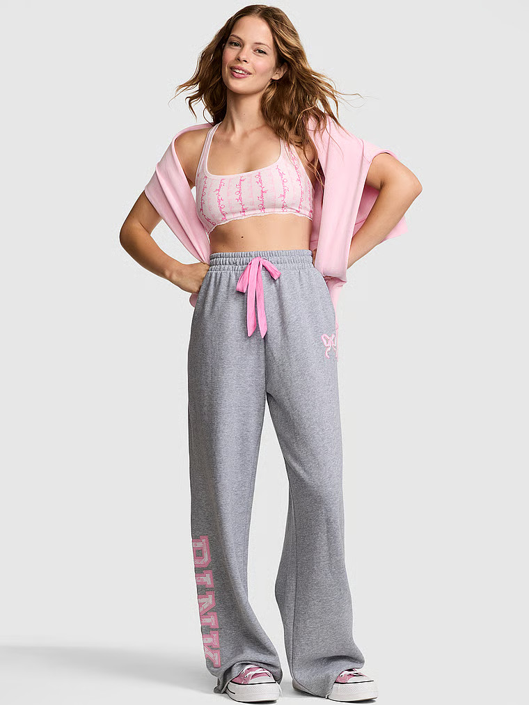 PINK x LoveShackFancy Wide-Leg Sweatpants | Victoria's Secret (US / CA )