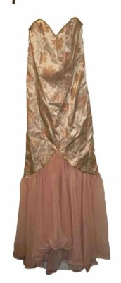 Vintage Loralie Original Pink Lace Floral Sparkling Prom Party Dress GORGEOUS! | eBay | eBay US