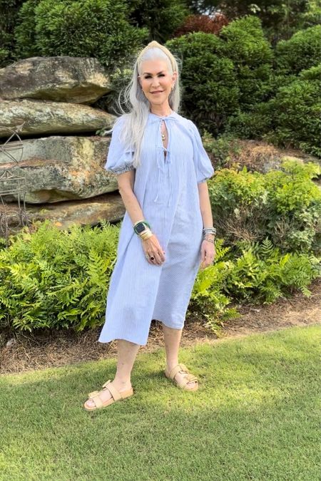I can’t have too many cotton and linen dresses this time of year. 
The loose flowy fabric feels good on and keeps me cool. 
As temperatures start to rise in the summer, what is your go-to outfit? 

#LTKSeasonal #LTKshoecrush #LTKFind