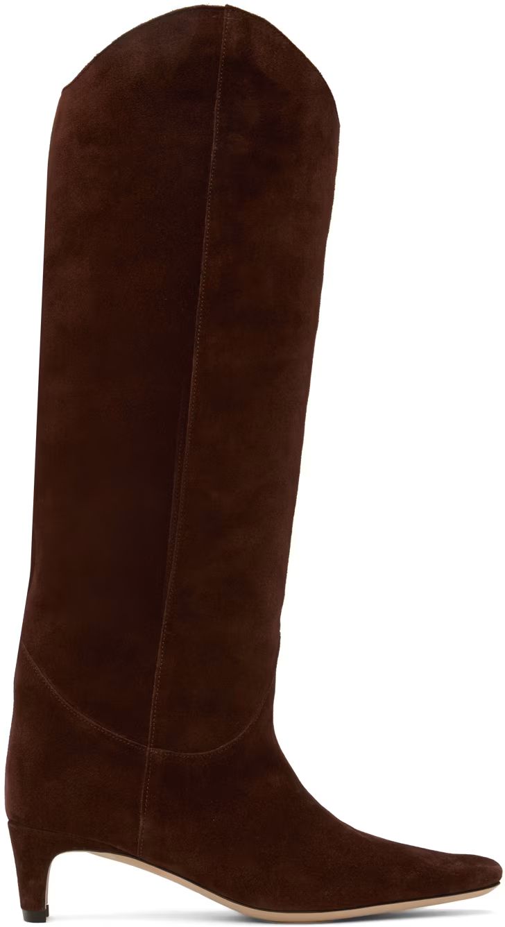 Staud - Brown Western Wally Boots | SSENSE