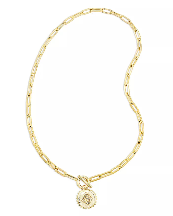 Brielle Medallion Convertible Pendant Necklace in 14K Gold Plated, 18" | Bloomingdale's (US)
