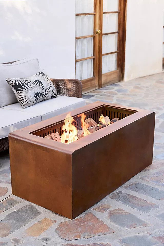 Lidded Rectangle Fire Pit at Terrain | Terrain