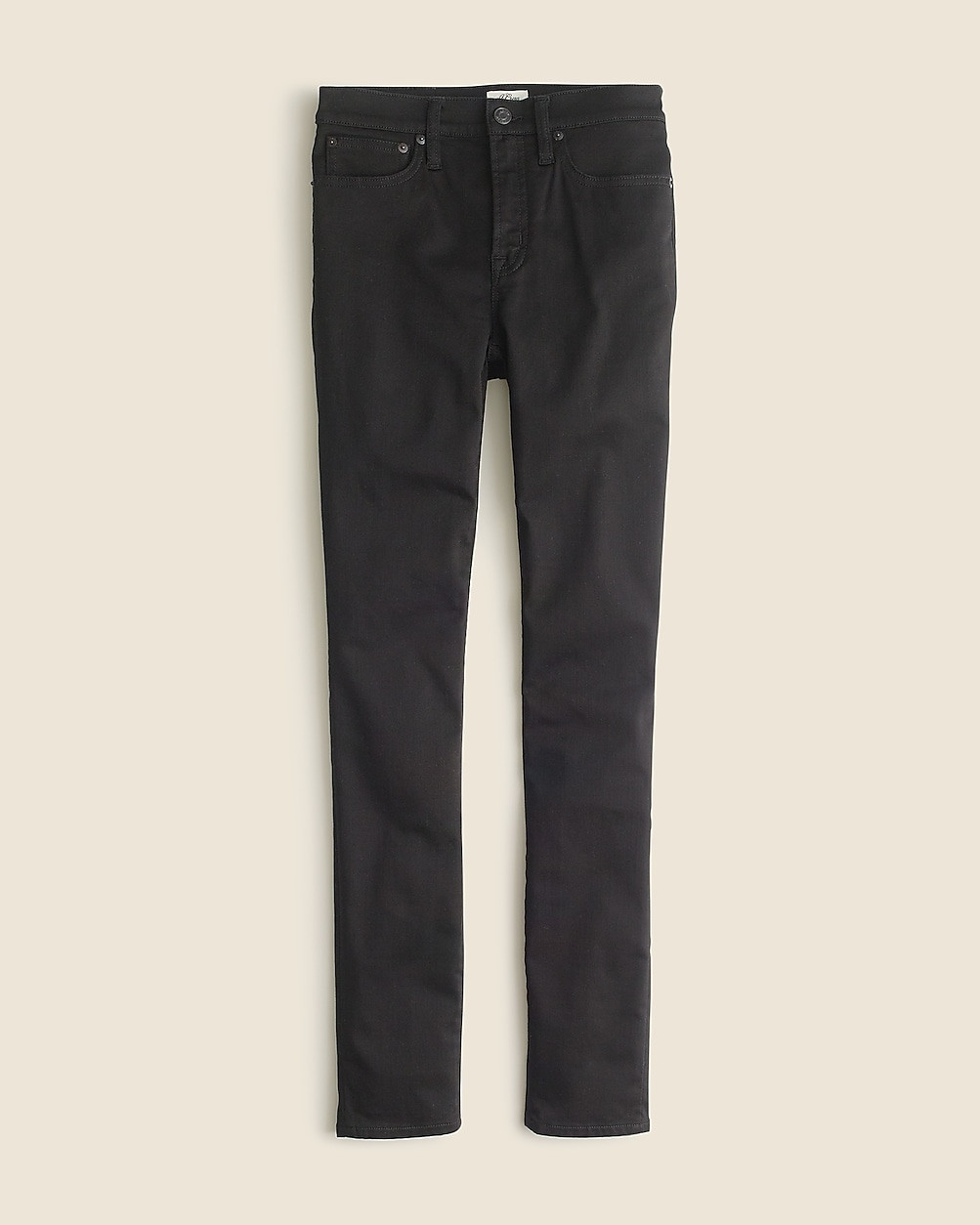 9" mid-rise stretchy toothpick jean in new black | J. Crew US